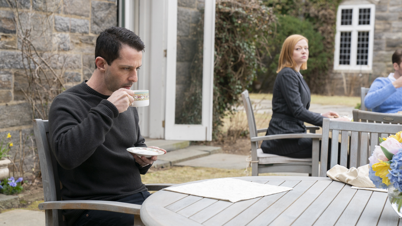 Jeremy Strong and Sarah Snook